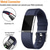 olcso Fitbit óraszíjak-3 db Smart Watch Band Kompatibilis valamivel FitBit Charge 2 Puha szilikon Okos óra Szíj Puha Állítható Elasztikus Sportszíj Csere Karszalag