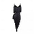 cheap Latin Dancewear-Latin Dance Dress Fringed Tassel Pure Color Splicing Women&#039;s Performance Party Sleeveless Polyester