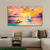 cheap Abstract Paintings-Handmade Oil Painting Canvas Wall Art Decoration Abstract  Seascape Painting Color Sailboat for Home Decor Rolled Frameless Unstretched Painting