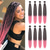 cheap Crochet Hair-8 Pack Ombre Braiding Hair Pre Stretched - 26 100G/Pack Premium Kanekalon Pre Stretched Braiding Hair Extensions Professional Itch Free Hot Water Setting Perm Yaki Texture Prestretched Hair