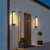 baratos luzes de parede ao ar livre-Luz de parede ao ar livre 45/60/75 cm lâmpada de parede led 40 w ip65 à prova dwaterproof água moderna simples luminárias preta fosca arandela de parede para jardim quintal passarela 110-240 v