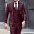 baratos Suits-Ternos de casamento masculinos cinza escuro, 3 peças, plus size, cor sólida, sob medida, com dois botões, outono, casamento 2024