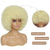 tanie Peruki historyczne-Peruka Afro - Blond Afro z lat 70. Dla Kobiet Miękkie Kręcone Włosy Afro Bez Grzywki Naturalnie Wyglądająca Męska Skacząca Blond Afro Puff Peruka Włosy Syntetyczne Duża Afro Peruka Halloween Cosplay