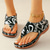 cheap Vacation Sandals-Women&#039;s Floral Print Open-Toe Sandals – Colorful Summer Thong Sandals with Buckle Strap for Casual Wear