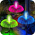 billiga Pathway Lights &amp; Lanterns-solar led manetljus rörsvamp lampa utomhus trädgård dekor gräsmatta ljus 7 färg byte vattentät uteplats gård gång gång dekor sol blommor lampa