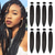 cheap Crochet Hair-8 Pack Ombre Braiding Hair Pre Stretched - 26 100G/Pack Premium Kanekalon Pre Stretched Braiding Hair Extensions Professional Itch Free Hot Water Setting Perm Yaki Texture Prestretched Hair