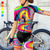 baratos Conjuntos de Roupa de Mulher-Mulheres Camisa de ciclismo com shorts Manga Curta Ciclismo de Montanha Ciclismo de Estrada Verão Violeta Rosa claro Azul Gráfico Moto Tapete 3D Secagem Rápida Bolso Traseiro Pavio Humido Respirável
