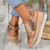 halpa Espadrille-sandaalit-naisten metallinhohtoiset kultaiset keinonahkaiset espadrille-sandaalit, joissa avoin kärki ja solkiremmi, rennot kesäkiilakengät lomalle, rannalle, päivittäisiin asuihin
