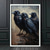 cheap Prints-Halloween Wall Art Canvas Victoria Crow Witch Ghost  Prints and Posters Abstract Portrait Pictures Decorative Fabric Painting For Living Room Pictures No Frame