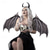 cheap Halloween Mask &amp; Props-Halloween Wings Demon Bone Skeleton Folding Batpunk Fallen Angel Evil Festival Carnival Props Men and Women Halloween Carnival Ball Props Foldable Black and White Non woven Fabric Demon Bone Wings