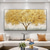 cheap Floral/Botanical Paintings-Handmade Oil Painting Canvas Wall Art Decor Original Golden tree texture trees in full  for Home Decor With Stretched FrameWithout Inner Frame Painting