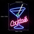 billiga LED-neonlampor-neonskyltar cocktails led skylt blå cocktail glasformad neonljusskylt martini led neonskylt väggdekor man grotta neon bar skyltar för bar butik öl bar nattklubb