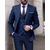 זול Suits-שחור לבן שנהב חליפות חתונה לגברים בצבע אחיד 3 חלקים בהתאמה אישית עם חזה אחד עם כפתור אחד 2024