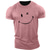 preiswerte Männer Grafik Tshirt-Grafik-Drucke Lächelndes Gesicht Schwarz Weiß Rosa T Shirt Grafischen T-Shirt Herren Grafik Baumwollmischung Hemd Brautkleider schlicht Hemd Kurzarm Bequemes T-Shirt Outdoor Strasse Sommer