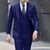 baratos Suits-Ternos de casamento masculinos cinza escuro, 3 peças, plus size, cor sólida, sob medida, com dois botões, outono, casamento 2024
