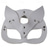 voordelige Halloween Masker en Rekwisieten-vrouwelijk sexy half gezicht vos rollenspel kat huidmasker klinknagel punk kraag halloween party make-up bal fancy masker pu huid vos masker nachtclub partij make-up bal mannen en vrouwen masker