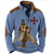 voordelige Graphic Hoodies-ridders van malta grafische heren hoodie tempeliersprints dagelijks klassiek casual 3D sweatshirt met ritssluiting vakantie uitgaan streetwear sweatshirts blauw kruis kruisvaarder katoen omhoog