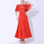 cheap Ballroom Dancewear-Ballroom Dance Dress Pure Color Splicing Women&#039;s Performance Party Short Sleeve Mesh Spandex Milk Fiber