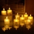 cheap Candle Lights-LED Electronic Candle Light Battery Powered Ghost Festival Decoration Night Light for Christmas New Year Wedding Party Home Decoration Lighting 4/12/24pcs for Halloween