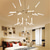 cheap Chandeliers-LED Pendant Light Sputnik Chandelier 24/45 Head with Acrylic Disc Decoration Designer Style Hanging Light Ceiling Light for Living Room Restaurant Bedroom 110-240V