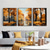 cheap Landscape Paintings-Oil Painting Of Autumn Scene On Canvas Handmade Fall Artwork Improvisation Of Nature Handpainted Fall Landscape Abstract Modern Rolled Canvas (No Frame)
