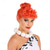 billiga Filmkaraktär peruker-Roliga Kostymer Dam Deluxe Wilma Flintstone Peruk Standard Halloween Cosplay Fest Peruker