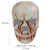 economico Maschera di Halloween &amp; Accessori-maschera da teschio spaventoso di Halloween - maschera da teschio realistica a metà faccia con mascella mobile, rete traspirante, spalline regolabili - perfetta per cosplay, Halloween, feste in maschera