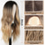 cheap Synthetic Trendy Wigs-Long Ombre Blonde mixed Brown Highlight Wavy Wig for WomenMiddle Part Curly Wavy Wig Natural Looking Synthetic Heat Resistant Fiber Wig for Daily Party Use 26IN