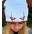 cheap Halloween 2024-Pennywise Scary Eyes Horror Clown Eyes Knitted Hat Warm Pullover Hip-Hop Hat Woolen Hat Halloween Dress Up