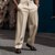 Χαμηλού Κόστους φόρεμα παντελόνι-Ανδρικά Παντελόνι επίσημο Παντελόνια Καλοκαίρι παντελόνι Casual παντελόνι Παντελόνι κοστούμι Μπροστινή τσέπη Ισιο πόδι Σκέτο Άνεση Αναπνέει Causal Καθημερινά Αργίες Μοντέρνα Βασικό Μαύρο Λευκό