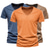 Χαμηλού Κόστους Ανδρικά μπλουζάκια casual-3 τμχ ανδρικό μπλουζάκι μονόχρωμο βασικό κοντό μανίκι v λαιμόκοψη