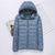 abordables Doudounes-femme doudoune avec veste à capuche doudoune de randonnée hiver extérieur thermique chaud repliable imperméable coupe-vent veste haut pleine longueur fermeture éclair visible pêche camping /