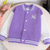 cheap Outerwear-Kids Girls&#039; Baseball Jacket Unicorn Active Button School Coat Outerwear 3-12 Years Fall Black Pink Blue