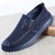 preiswerte Slipper Schuhe-Herren Loafer &amp; Slip On Freizeitschuhe für Herren Slip-on-Sneakers Komfort Schuhe Brautkleider schlicht Täglich Leinwand Atmungsaktiv Komfortabel Rutschfest Halbschuhe Schwarz Blau Frühling Herbst
