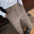 voordelige Dun-Voor heren Afstuderen Pakken Broek Geplooide broek Kostuumbroek Zak Hoogte stijging Effen Kleur Comfort Zacht Enkellengte Dagelijks Uitgaan Elegant Vintage Zwart Wit Hoge taille