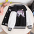 cheap Outerwear-Kids Girls&#039; Baseball Jacket Unicorn Active Button School Coat Outerwear 3-12 Years Fall Black Pink Blue