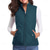 abordables Vestes-gilet de randonnée femme haut sans manches extérieur thermique chaud séchage rapide poche zippée doux hiver poche zippée sportif gris foncé noir blanc chasse pêche escalade