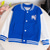 cheap Outerwear-Kids Girls&#039; Baseball Jacket Unicorn Active Button School Coat Outerwear 3-12 Years Fall Black Pink Blue