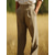 cheap Linen Pants-Men&#039;s Linen Pants Trousers Summer Pants Beach Pants Front Pocket Pleats Straight Leg Plain Comfort Breathable Casual Daily Holiday Linen / Cotton Blend Fashion Basic Black Khaki
