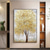cheap Floral/Botanical Paintings-Oil Painting Hand Painted Horizontal Abstract Landscape Modern Rolled Canvas (No Frame)