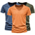 cheap Men&#039;s Casual T-shirts-3pcs Men&#039;s T shirt Tee V Neck Short Sleeve Solid Color V Neck Daily Patchwork Clothing Clothes 2pcs Casual Sports Black / White Black+ Army Green Navy Blue + Black