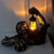 cheap Halloween Lights-Spooky Halloween Zombie Hand Light Ornaments Resin Crafts for Horror Statues and Garden Decorations