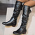cheap Slouch Boots-Women&#039;s White Slouchy Knee-High Boots - Soft Faux Leather with Low Heel, Perfect for Casual Outings or Pairing with Dresses for a Chic Look
