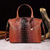 abordables Bolsos de mano y tote-Mujer Bolso de mano Bolso bandolera Cuero de PU Oficina Diario Cremallera Ajustable Gran Capacidad Impermeable Cocodrilo Ocre Amarillo Verde y Azul Verde claro