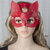 voordelige Halloween Masker en Rekwisieten-vrouwelijk sexy half gezicht vos rollenspel kat huidmasker klinknagel punk kraag halloween party make-up bal fancy masker pu huid vos masker nachtclub partij make-up bal mannen en vrouwen masker