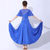 cheap Ballroom Dancewear-Ballroom Dance Dress Pure Color Splicing Women&#039;s Performance Party Short Sleeve Mesh Spandex Milk Fiber