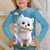 cheap Girl&#039;s 3D Animals-Girls&#039; 3D Floral Cartoon Cat T shirt Tee Long Sleeve 3D Print Summer Fall Active Fashion Cute Kids 3-12 Years Outdoor Casual Daily Regular Fit
