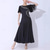 cheap Ballroom Dancewear-Ballroom Dance Dress Pure Color Splicing Women&#039;s Performance Party Short Sleeve Mesh Spandex Milk Fiber