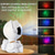 cheap Star Galaxy Projector Lights-ABS Material Astronaut Projection Lamp White/Black Housing USB Power Supply Suitable for Room Decoration Projection Festival Birthday Gift