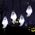 halpa Halloween valot-halloween aurinkomerkkijono valot ulkona vedenpitävä lepakko haamu hämähäkki kallo käsivalo 6,5m 30 leds 8 tilaa halloween patio piha puutarha parveke aita halloween ulkobileet sisäkoristelu